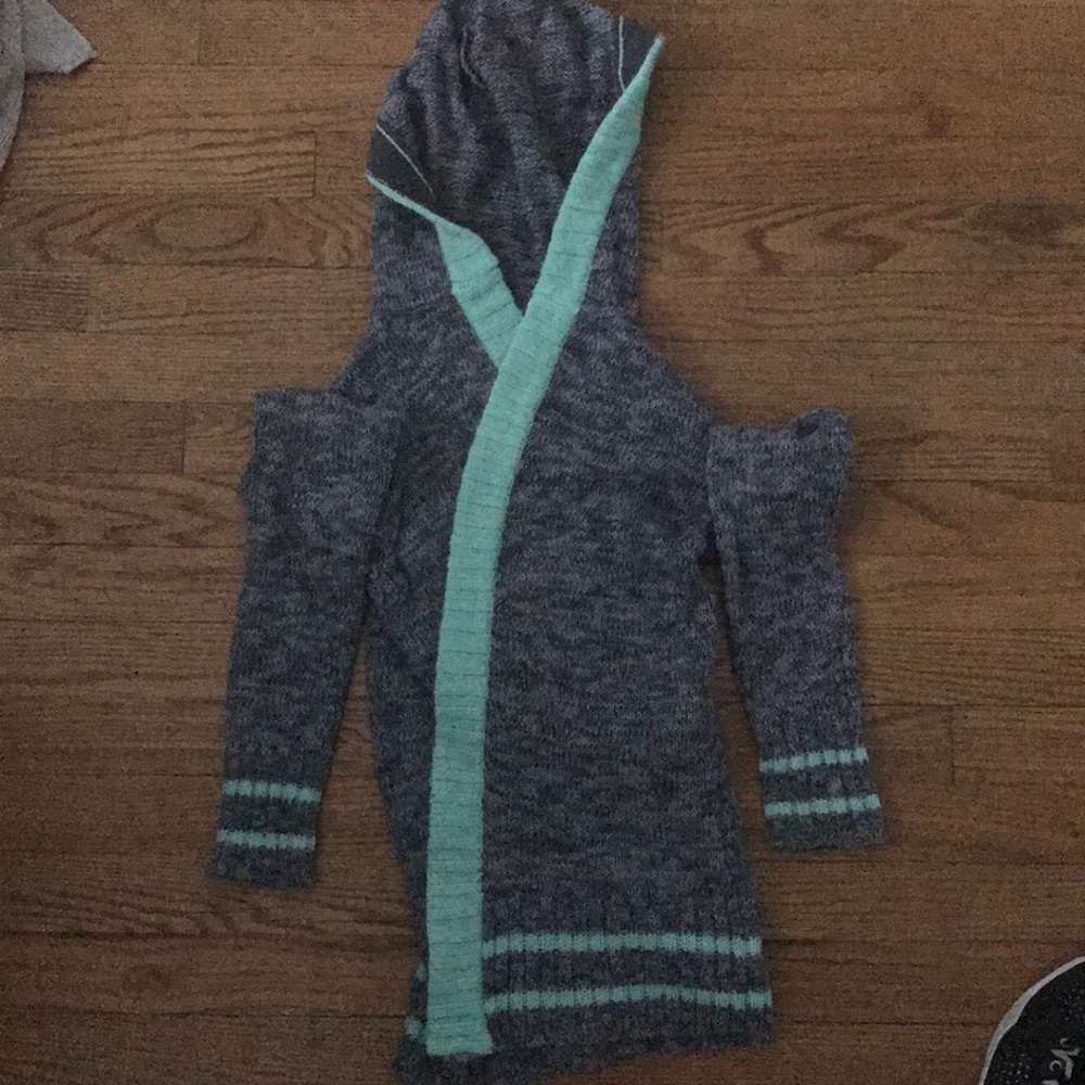 Justice gray cardigan